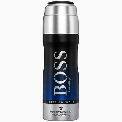 BOSS Bottled Night Perfumed Spray for Men (200ml) - بخاخ معطر بوس بوتلد نايت للرجال (200 مل)