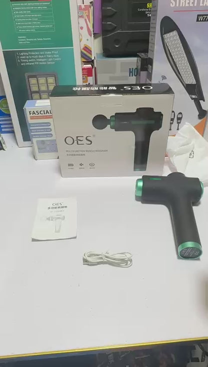 8 in 1 Multifunction Muscle Massage Gun – Deep Tissue Percussion Massager with 8 Interchangeable Heads