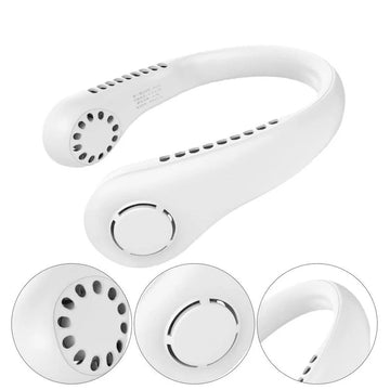 Portable Neck Fan Rechargeable | مروحة رقبة محمولة قابلة للشحن