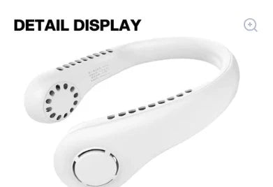 Portable Neck Fan Rechargeable | مروحة رقبة محمولة قابلة للشحن